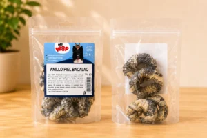Anillos de Piel de Bacalao para Perros Snack Natural Rico en Omega-3 – Mr Wof