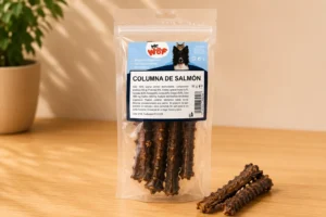 Columna de Salmón para Perros Snack Natural Rico en Omega-3