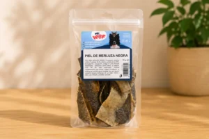 Piel de Merluza Negra para Perros y Gatos | Snack Natural Rico en Omega-3