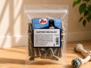 Surtido de Bacalao para Perros Snack Natural Deshidratado Rico en Omega-3
