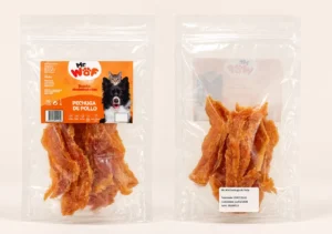 Pechuga de pollo deshidratada para perros en bolsa de 60 g