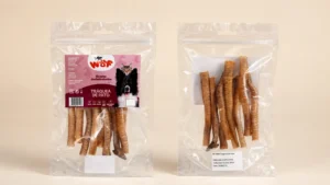 Tráquea de pato deshidratada para perros y gatos en bolsa de 8 unidades
